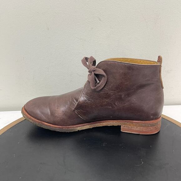 Bernardo Chukka Boots Men 9 Brown Leather Ankle Lace-Up Desert Crepe‎ Sole main image 6